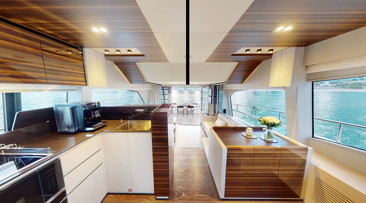 Аренда моторной яхты Ferretti 670 Bella 4 в Дубае, ОАЭ